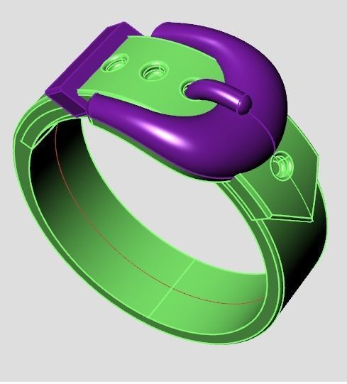 belt ring 3D print model_31