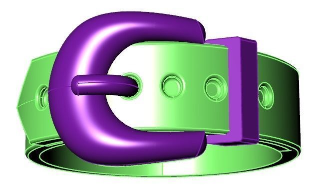 belt ring 3D print model_17