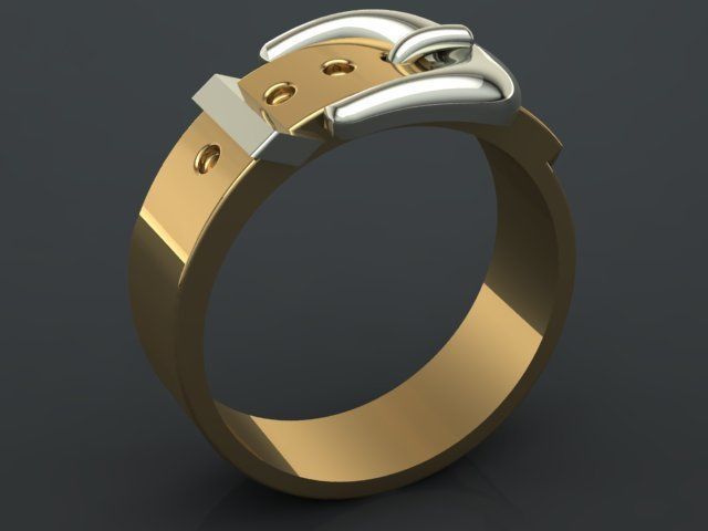 belt ring 3D print model_32