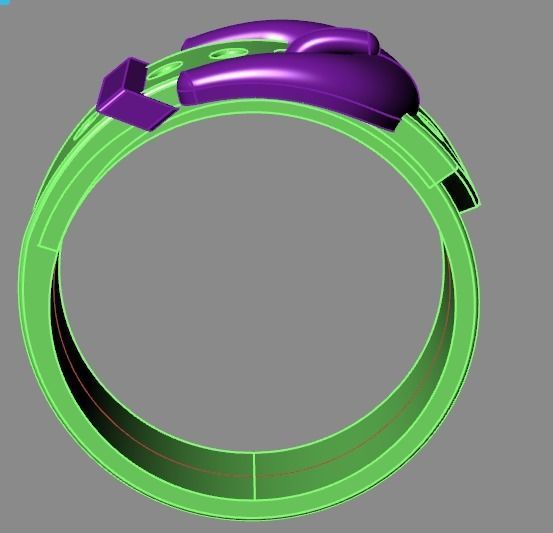 belt ring 3D print model_35