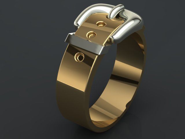 belt ring 3D print model_34