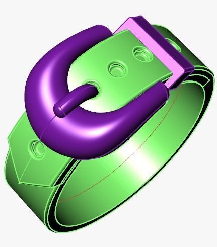 belt ring 3D print model_25