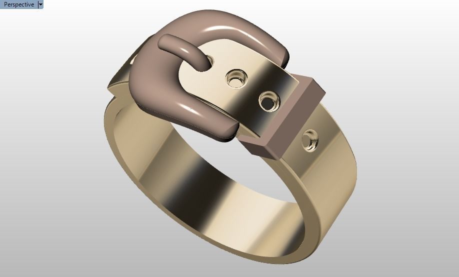 belt ring 3D print model_21