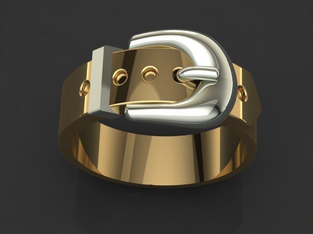 belt ring 3D print model_24