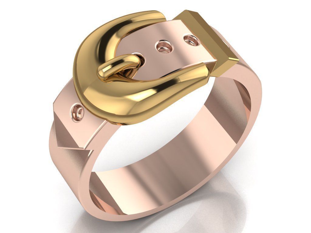 belt ring 3D print model_6