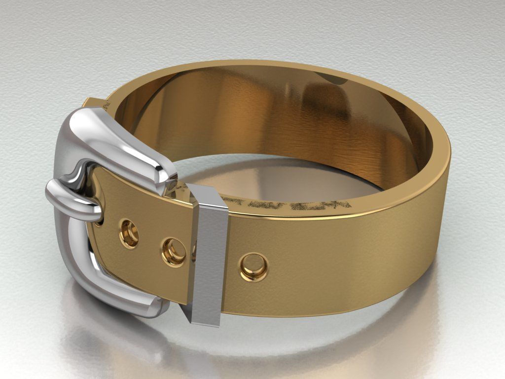 belt ring 3D print model_14