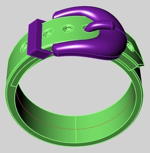 belt ring 3D print model_33