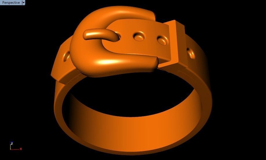 belt ring 3D print model_23