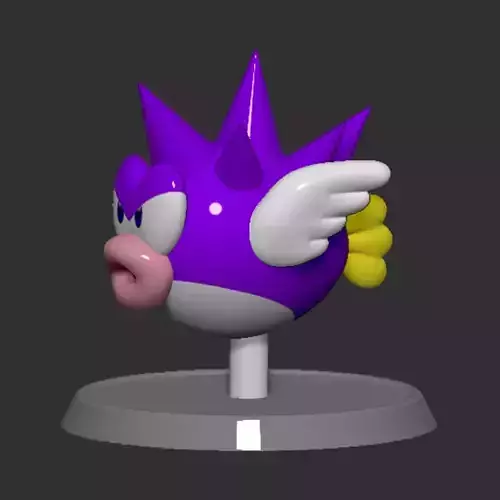 Mario Spiny Cheep Cheep Fish Based