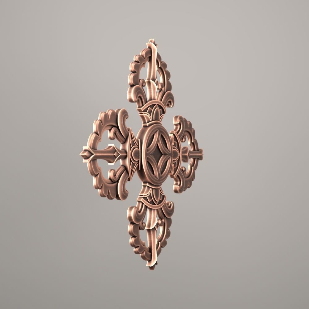 Vajra CNC relief 01 3D print model_2