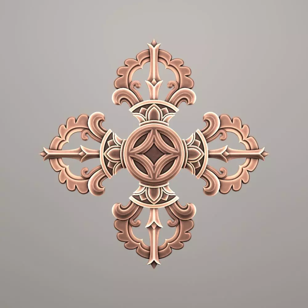Vajra CNC relief 01 3D print model_0