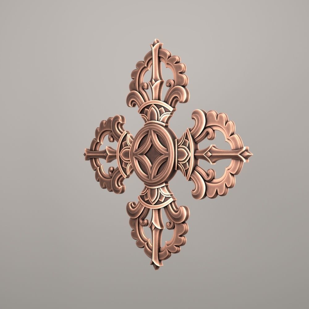 Vajra CNC relief 01 3D print model_1