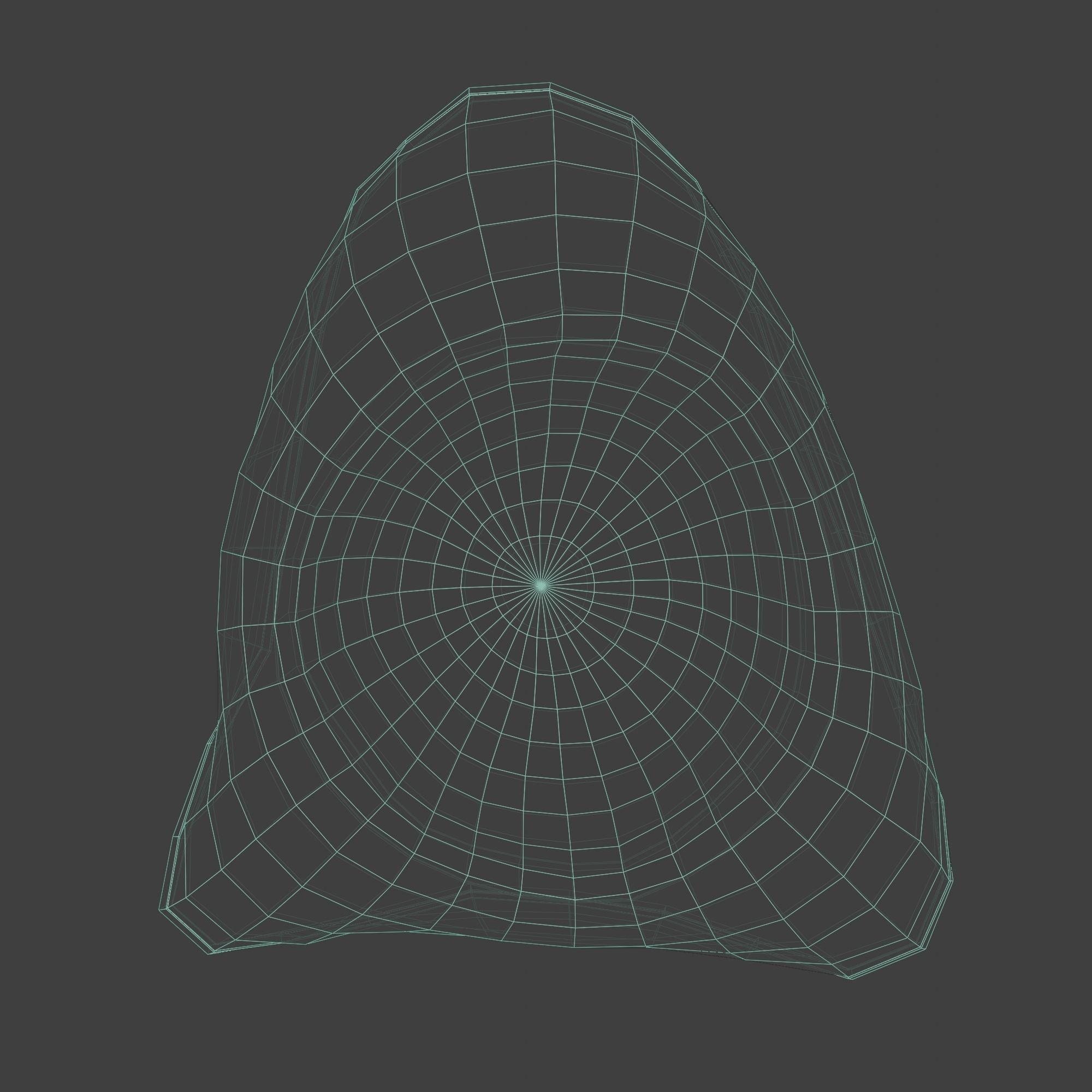 Pirate Hat with Pirate Sign as Skull and Bones Low-poly 3D model_20