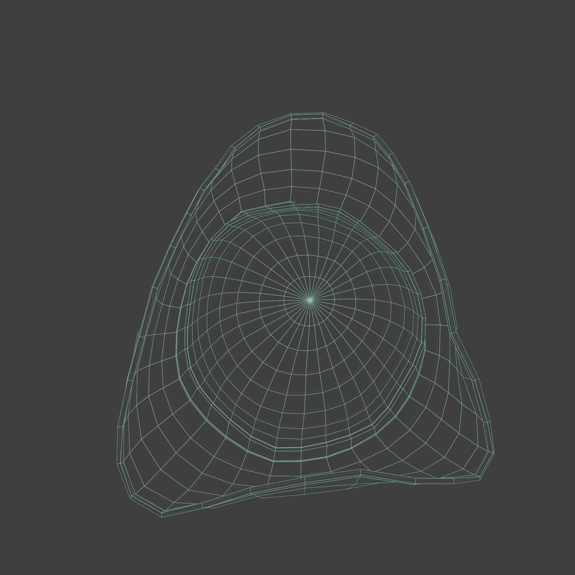 Pirate Hat with Pirate Sign as Skull and Bones Low-poly 3D model_18