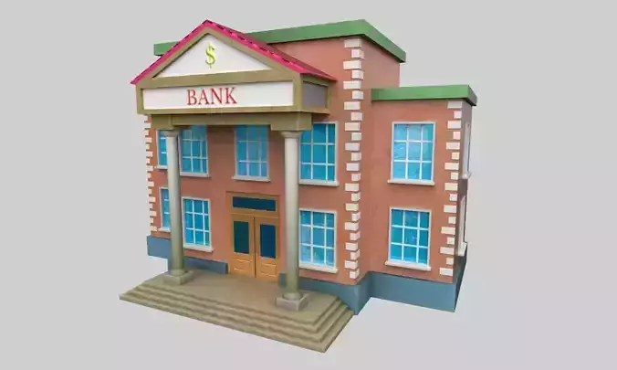 3D Bank Building