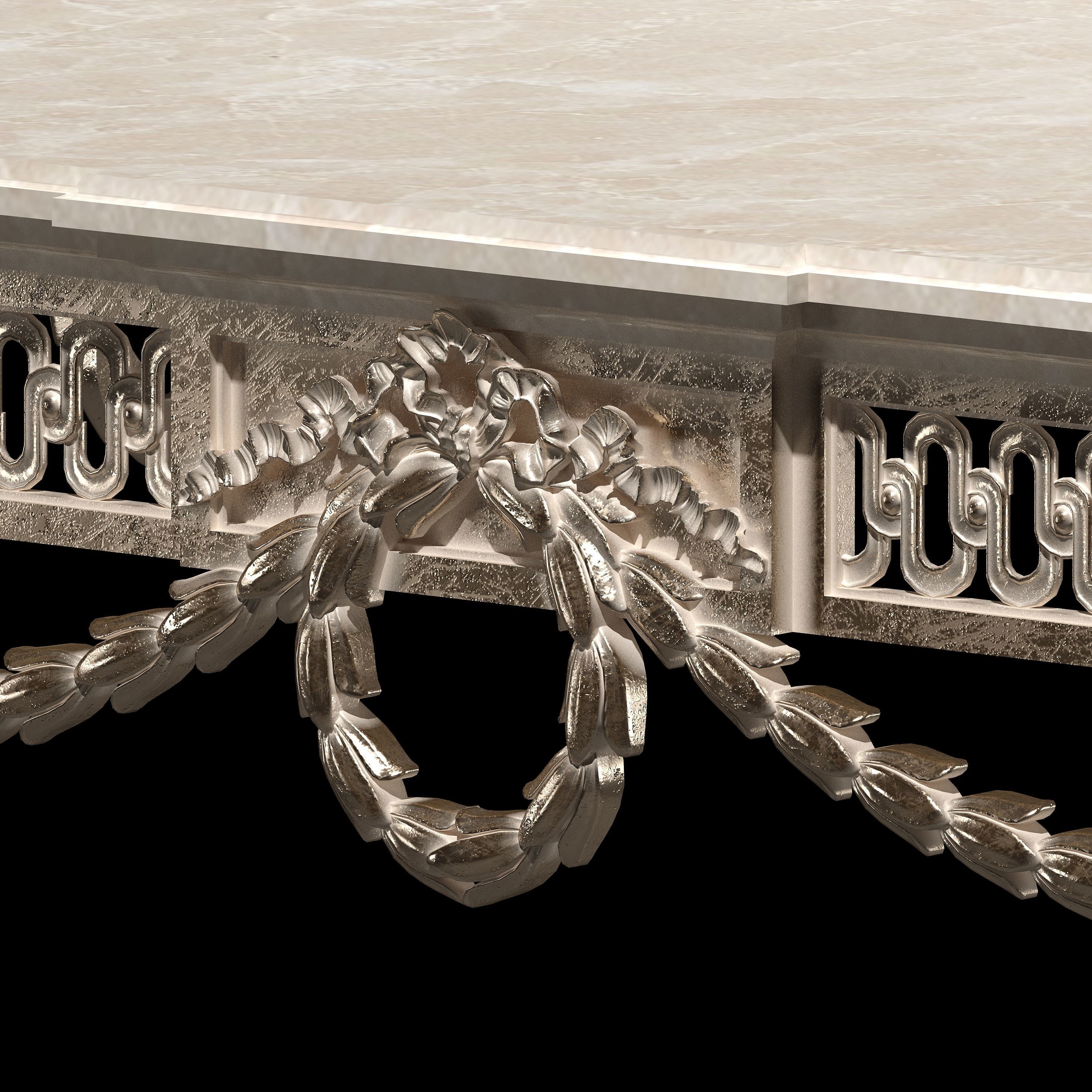 classical coffee tables set 3D model_4