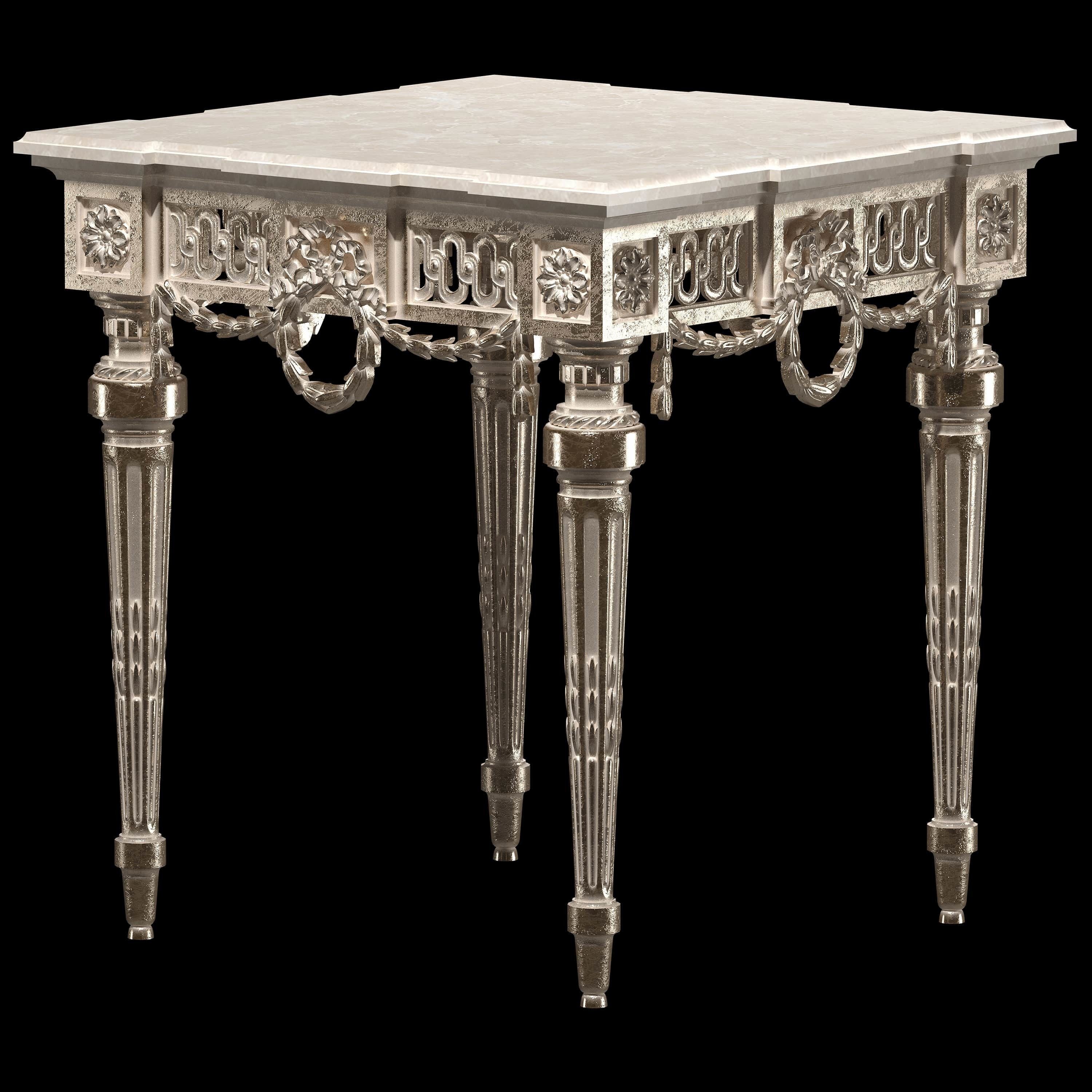 classical coffee tables set 3D model_3