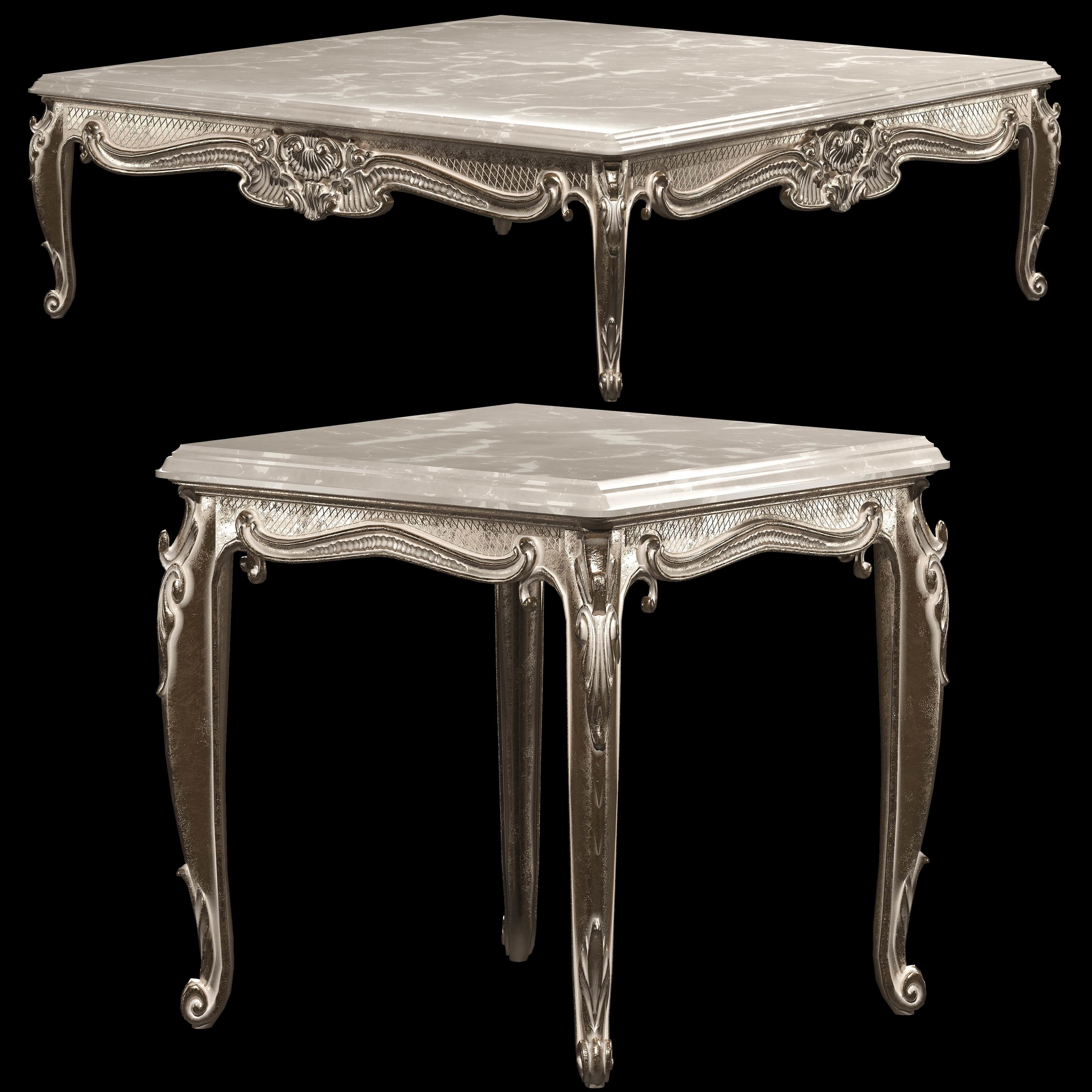 classical coffee tables set 3D model_6