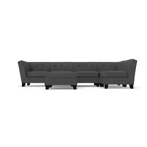Harper Sectional 6 Piece with Ottoman