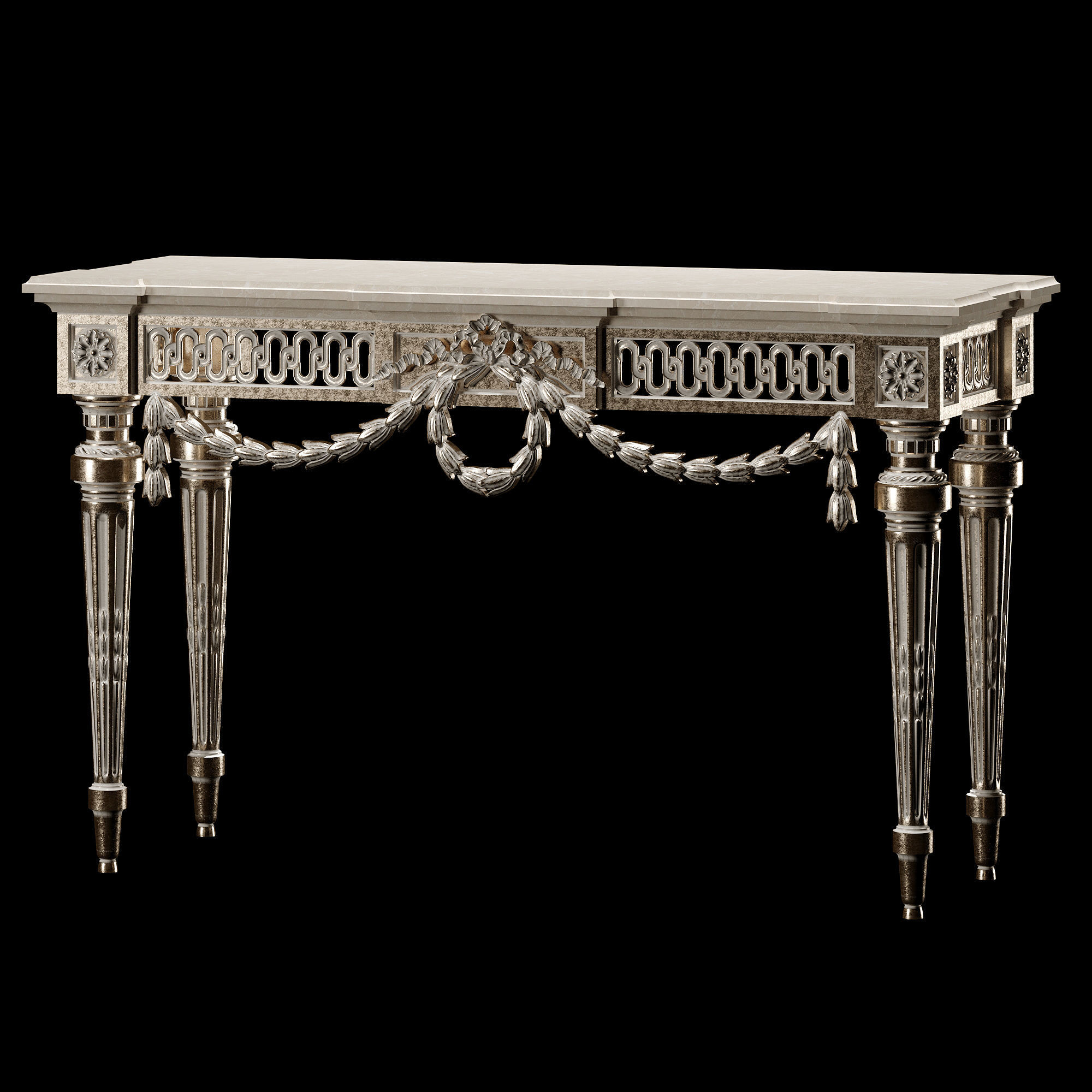 classical consoles 3D model_4
