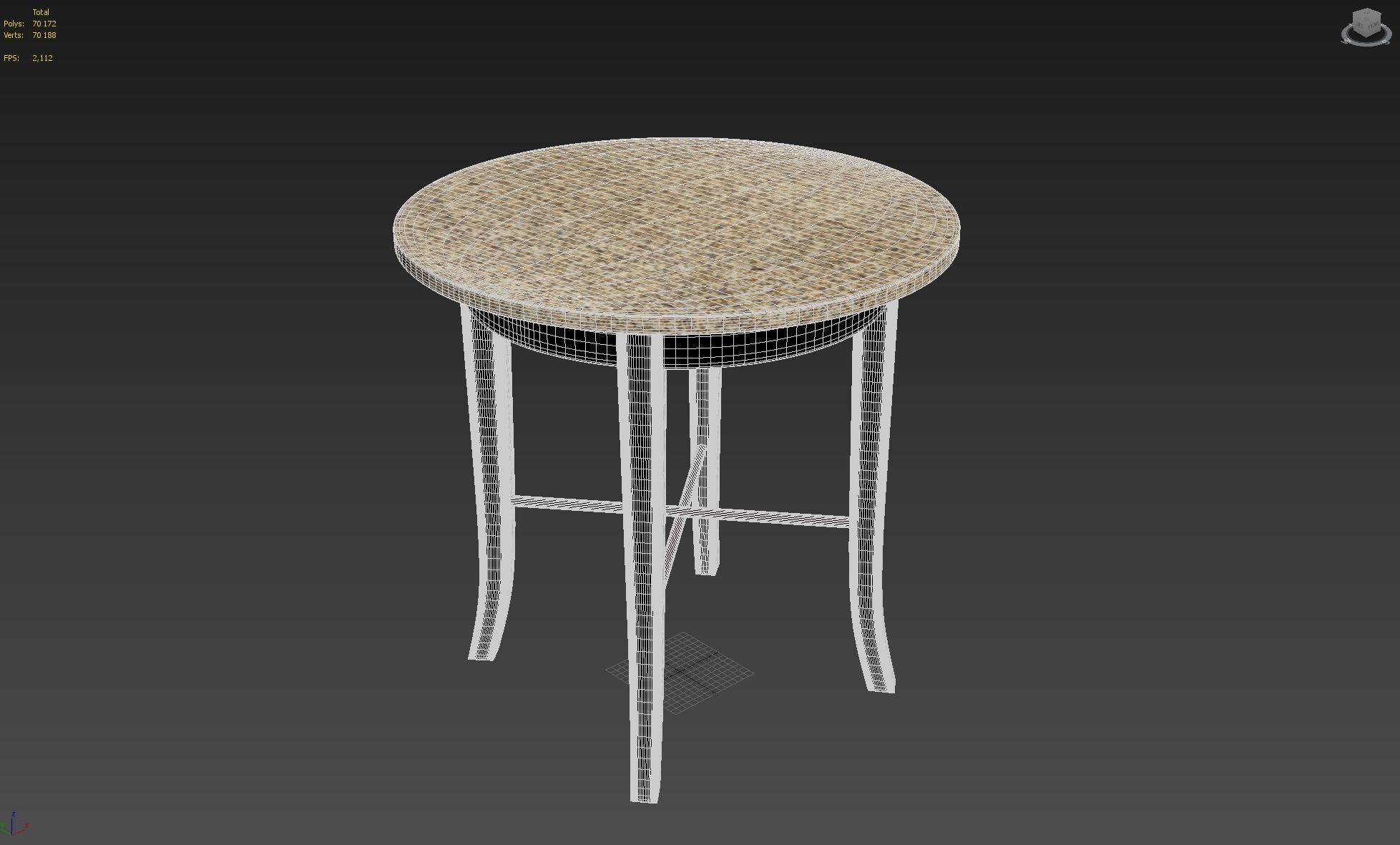 R87841 Side Table Free 3D model_4