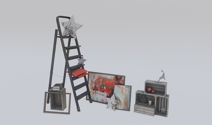 The rest of us set Low-poly 3D model