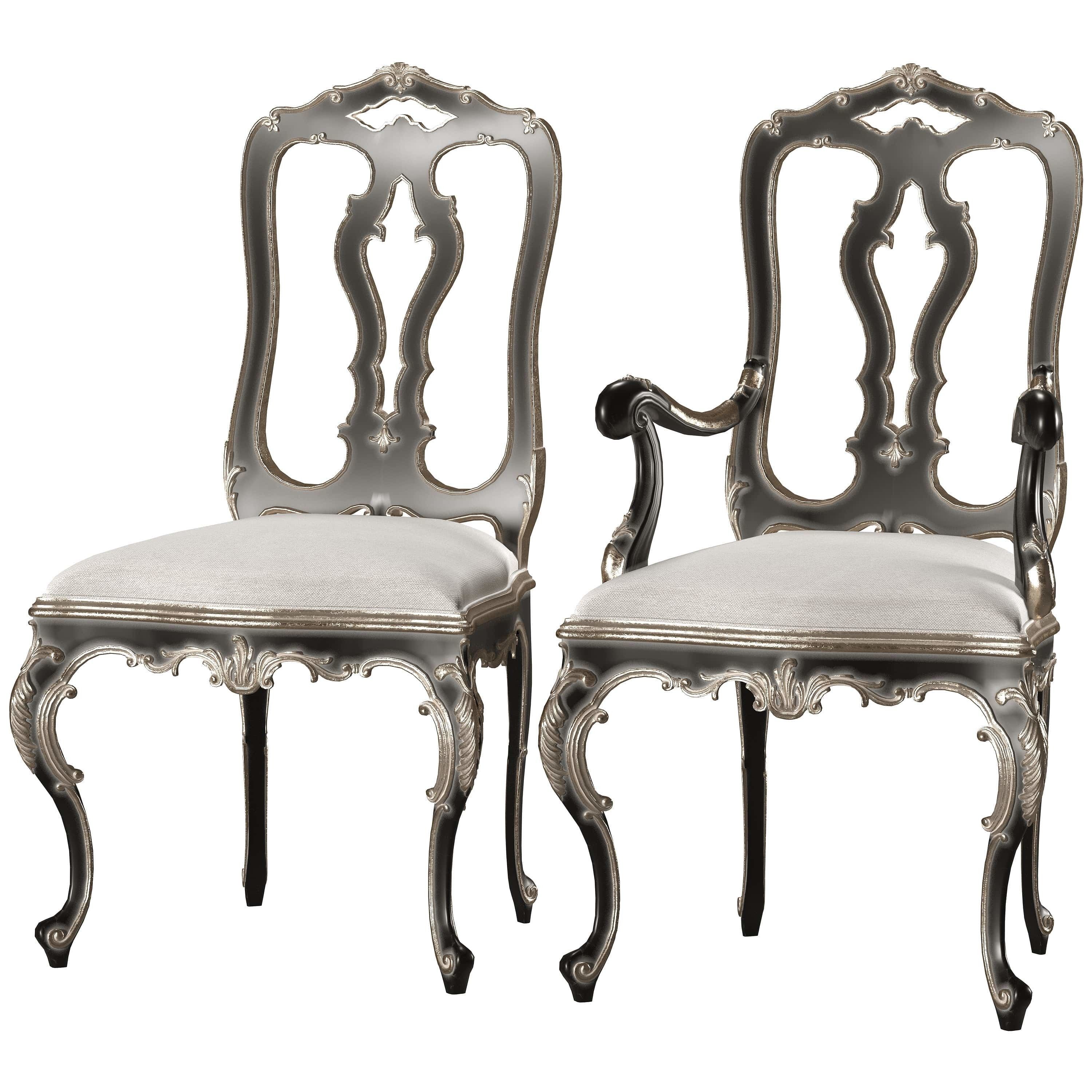 roberto giovannini table and chairs set 3D model_10