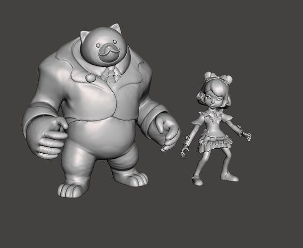 Cafe Cuties Annie 3D Model 3D print model