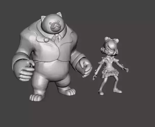 Cafe Cuties Annie 3D Model 3D print model