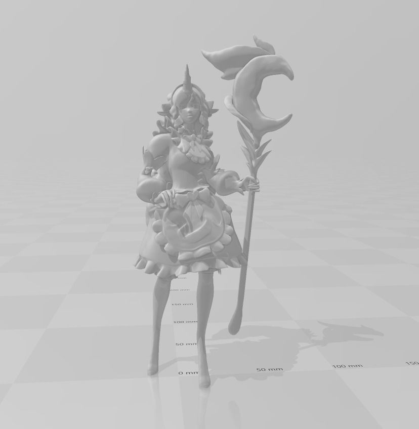 Cafe Cuties Soraka 3D Model 3D print model_2