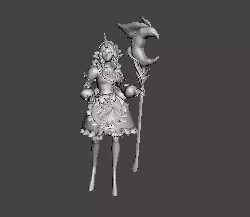 Cafe Cuties Soraka 3D Model 3D print model_0
