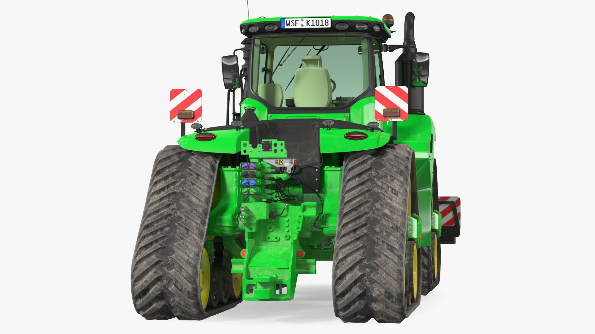 John Deere Four Track 9RX Series Tractor Dirty 3D model_11