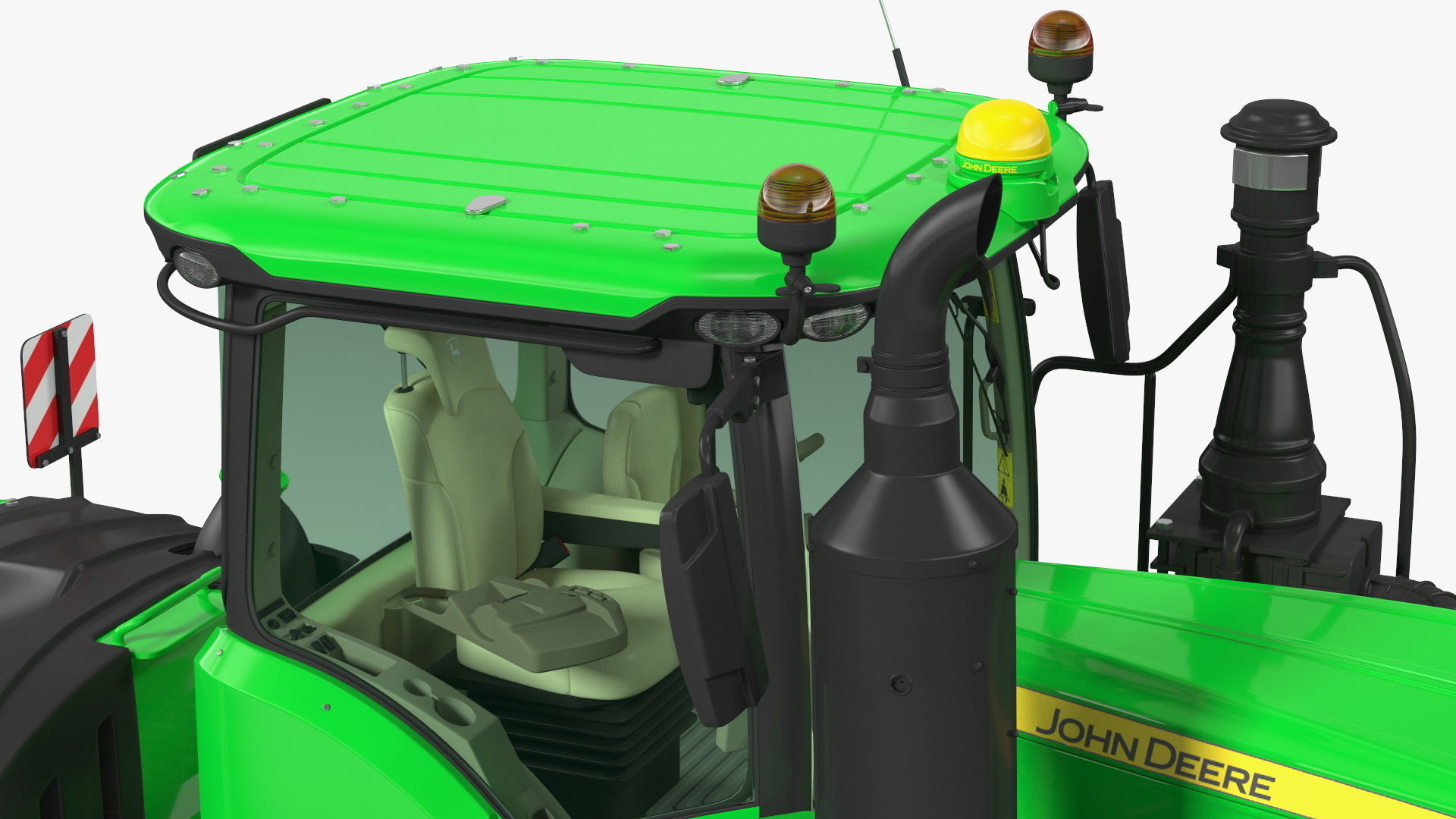 John Deere Four Track 9RX Series Tractor Dirty 3D model_24