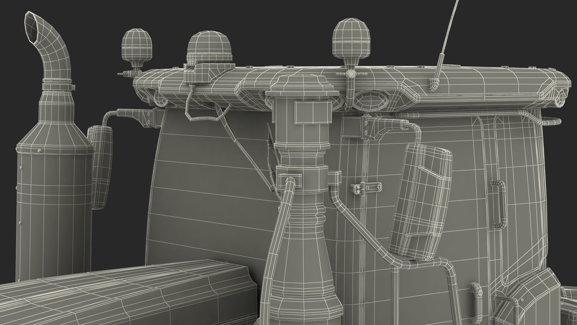 John Deere Four Track 9RX Series Tractor Dirty 3D model_37