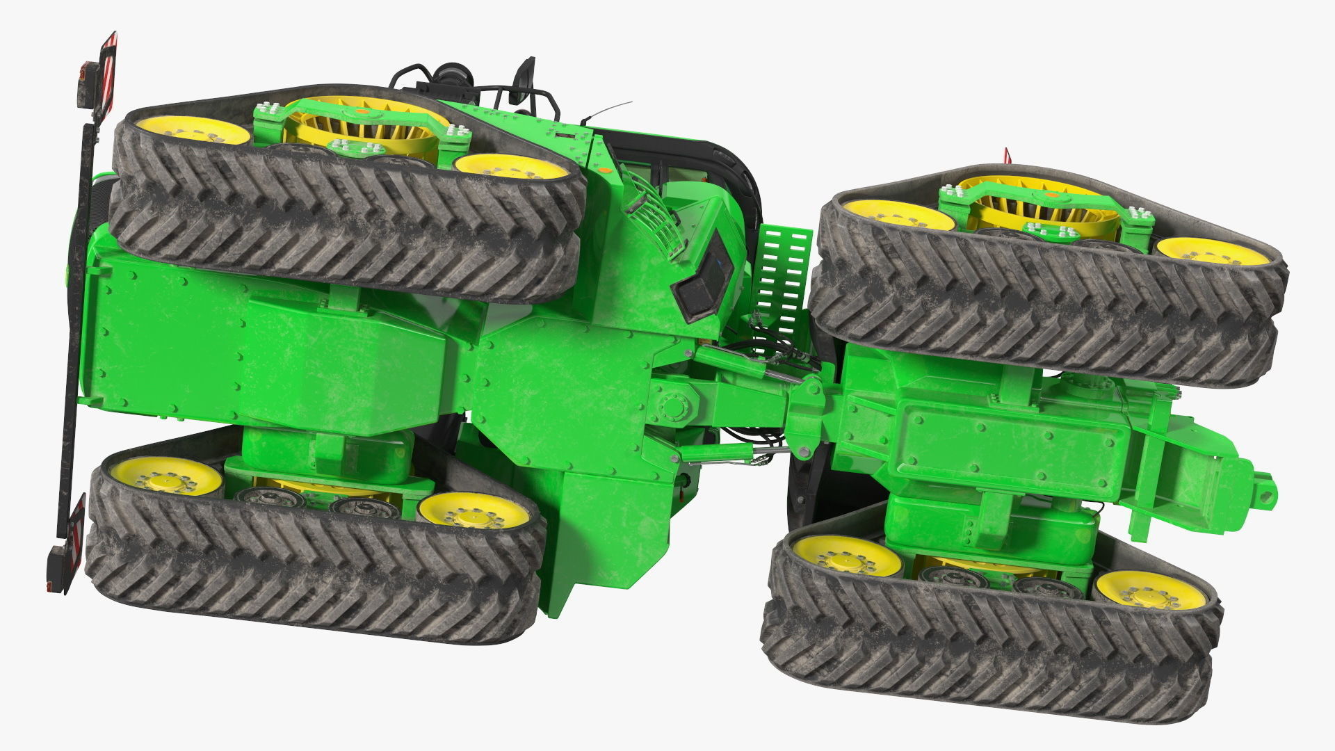 John Deere Four Track 9RX Series Tractor Dirty 3D model_26