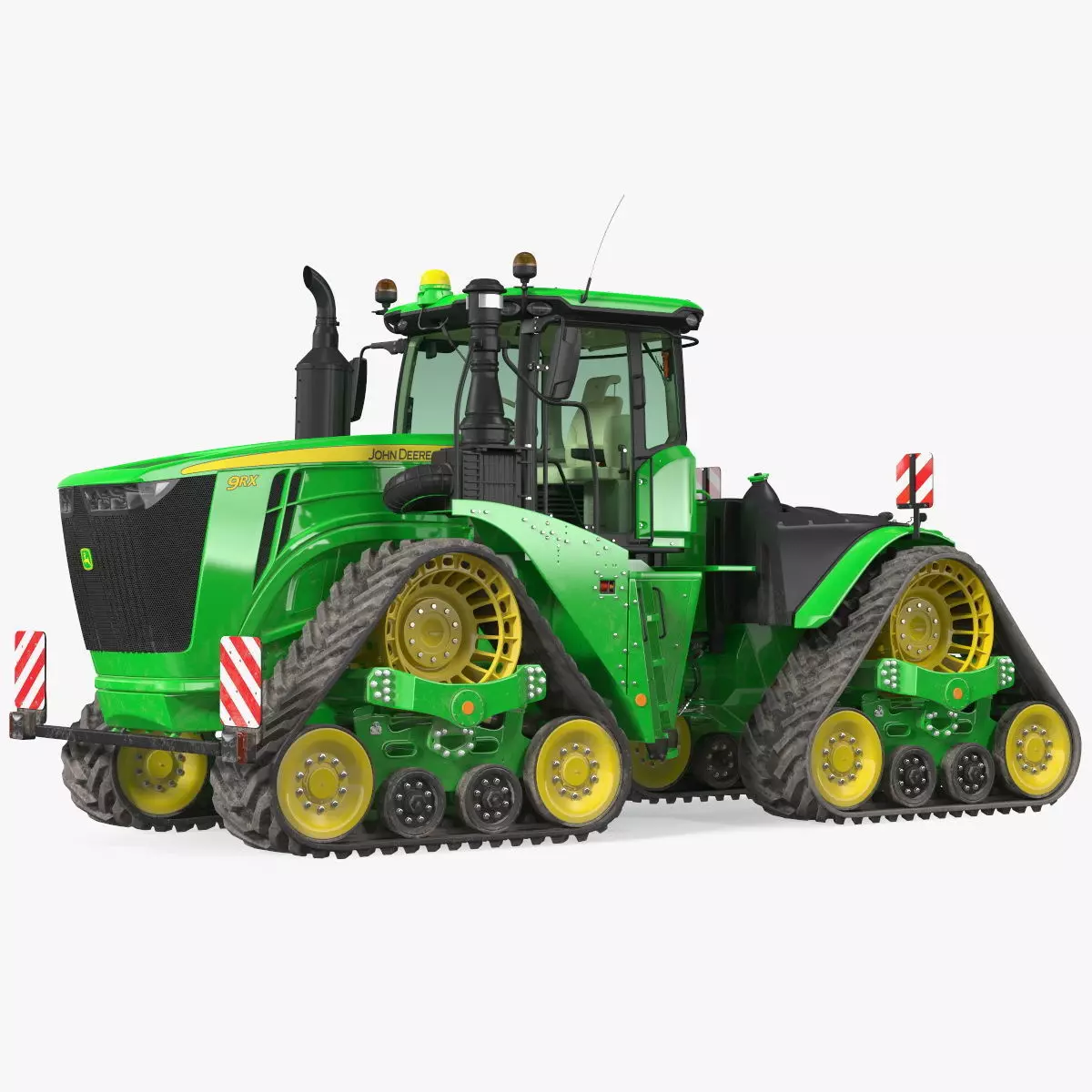John Deere Four Track 9RX Series Tractor Dirty 3D model_0