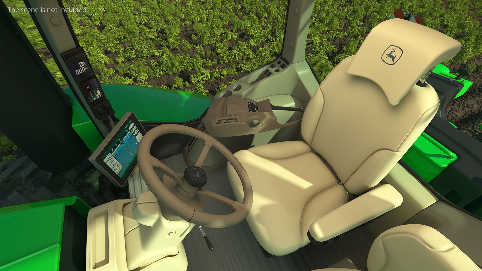 John Deere Four Track 9RX Series Tractor Dirty 3D model_7