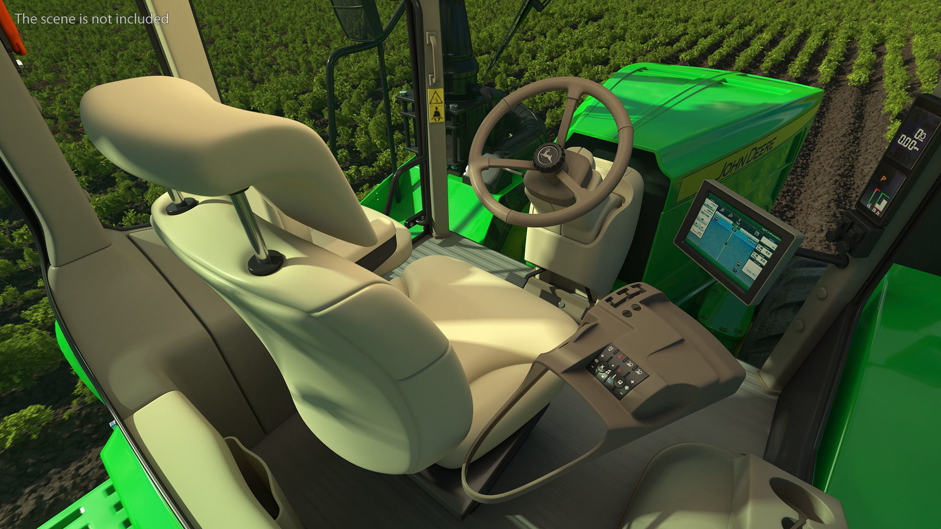 John Deere Four Track 9RX Series Tractor Dirty 3D model_6