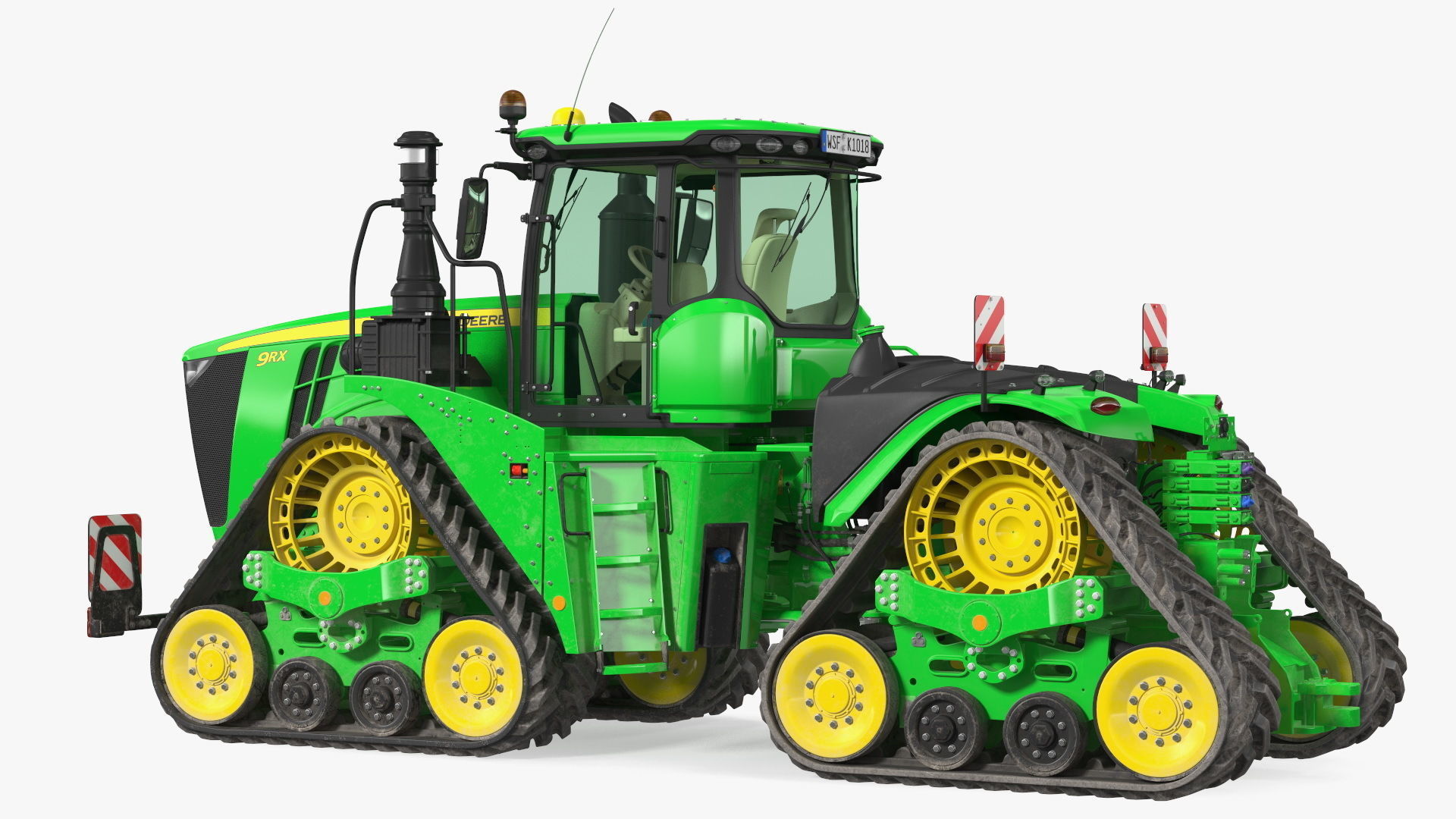John Deere Four Track 9RX Series Tractor Dirty 3D model_14