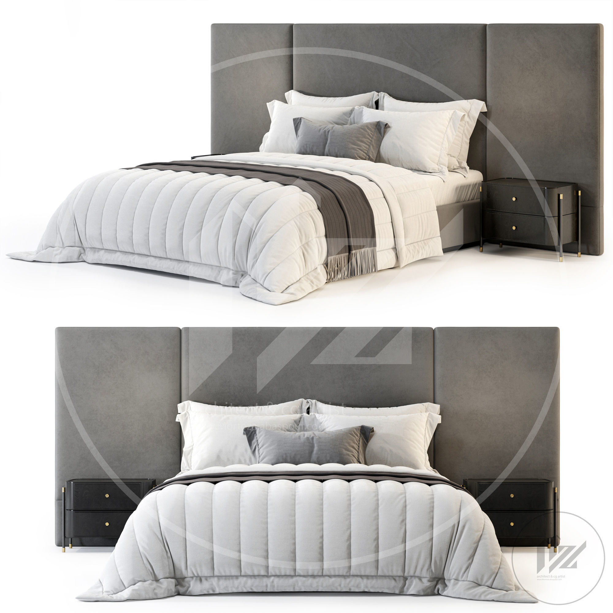 Sorento pottery barn  3D model_1