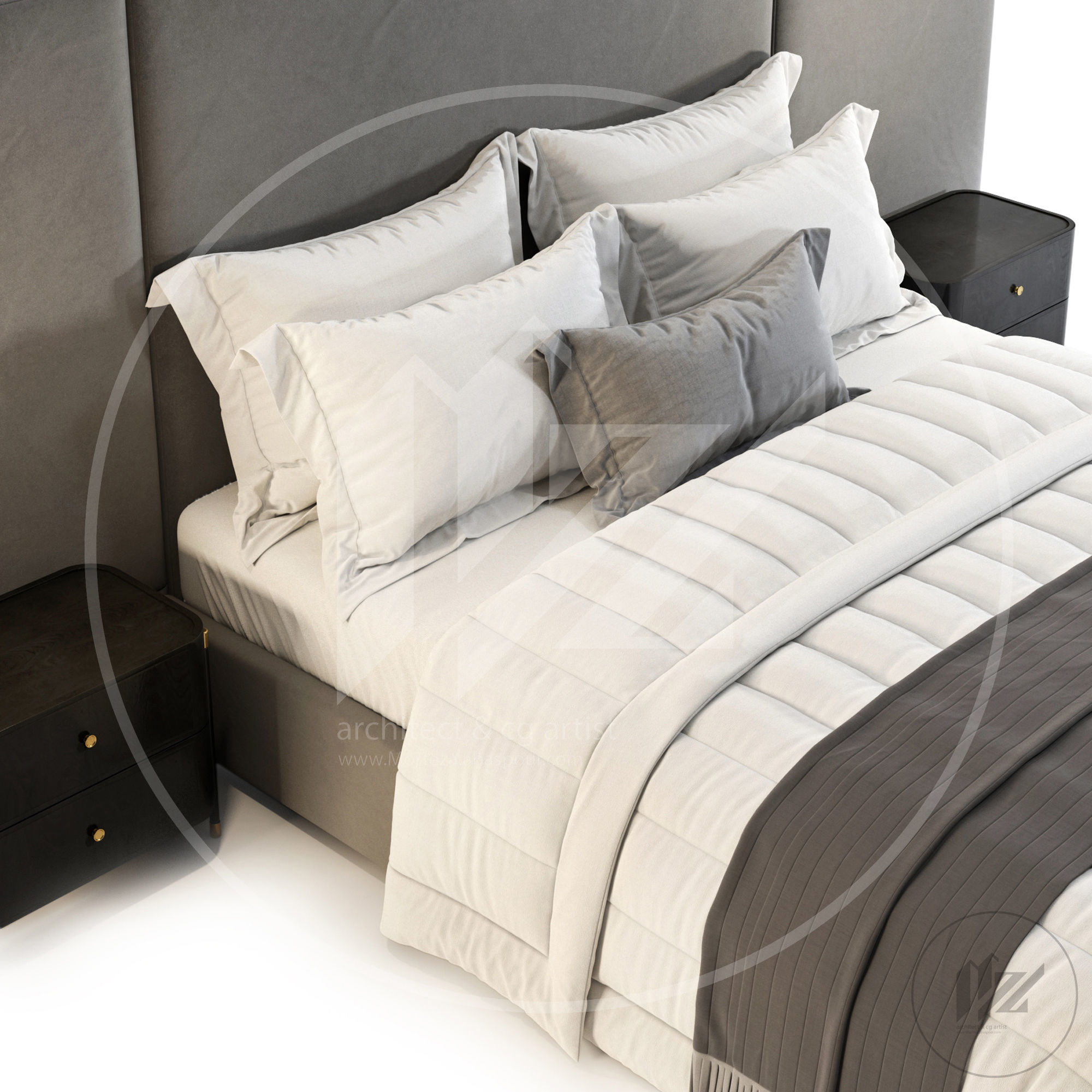 Sorento pottery barn  3D model_3