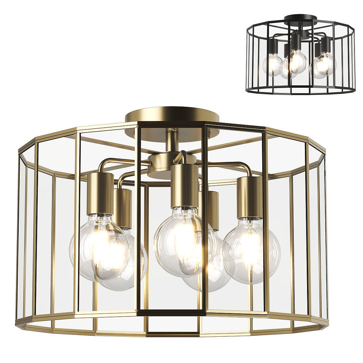 79825x Genni Lightstar ceiling chandelier 3D model_1