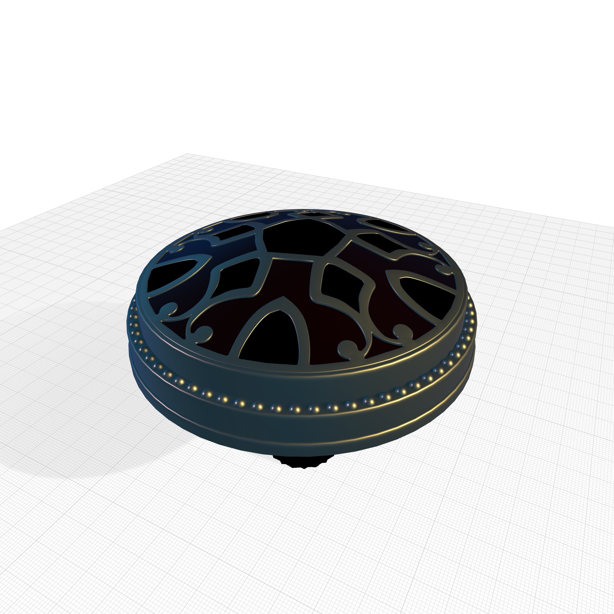 Canterbury Diameter Mushroom Knob 3D model_4