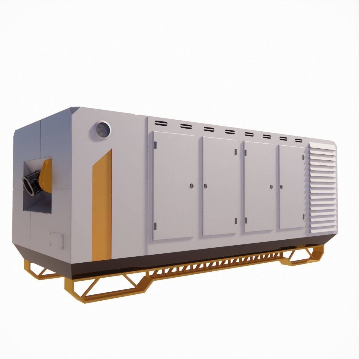 Sci-Fi Generator Futuristic Energy Power Unit 002 3D model_10