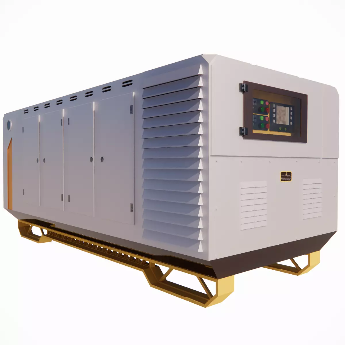 Sci-Fi Generator Futuristic Energy Power Unit 002 3D model_0