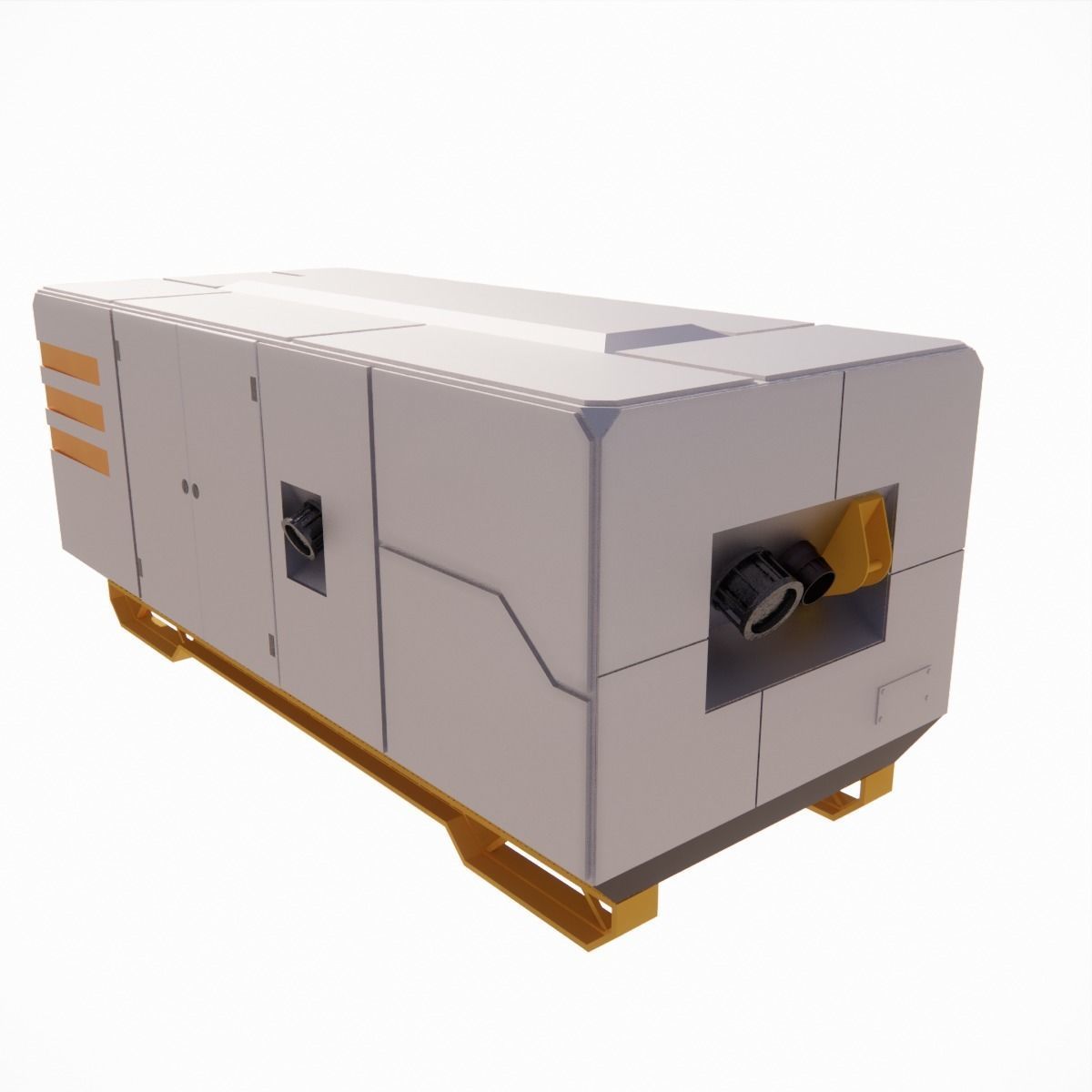 Sci-Fi Generator Futuristic Energy Power Unit 002 3D model_9