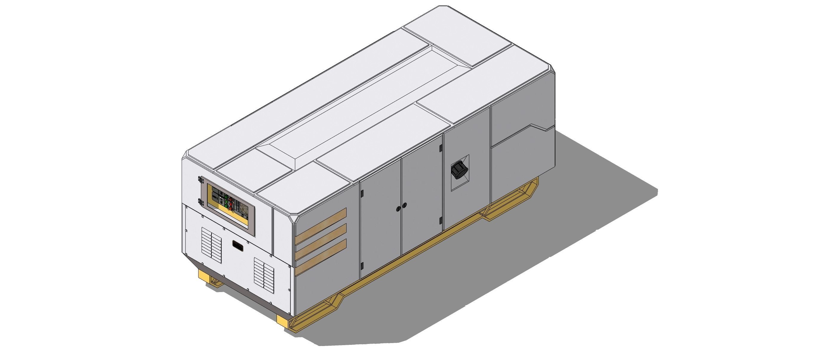 Sci-Fi Generator Futuristic Energy Power Unit 002 3D model_6