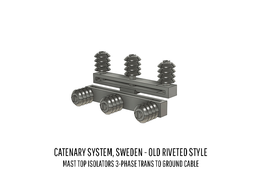 CAT-0001 Catenary set Swedish Old Rivet H0-scale 20 items 3D print model_17