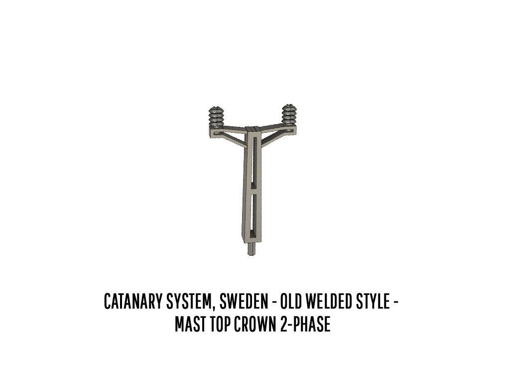 CAT-0001 Catenary set Swedish Old Rivet H0-scale 20 items 3D print model_14