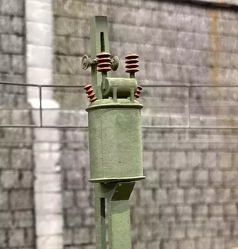 CAT-0001 Catenary set Swedish Old Rivet H0-scale 20 items 3D print model 7